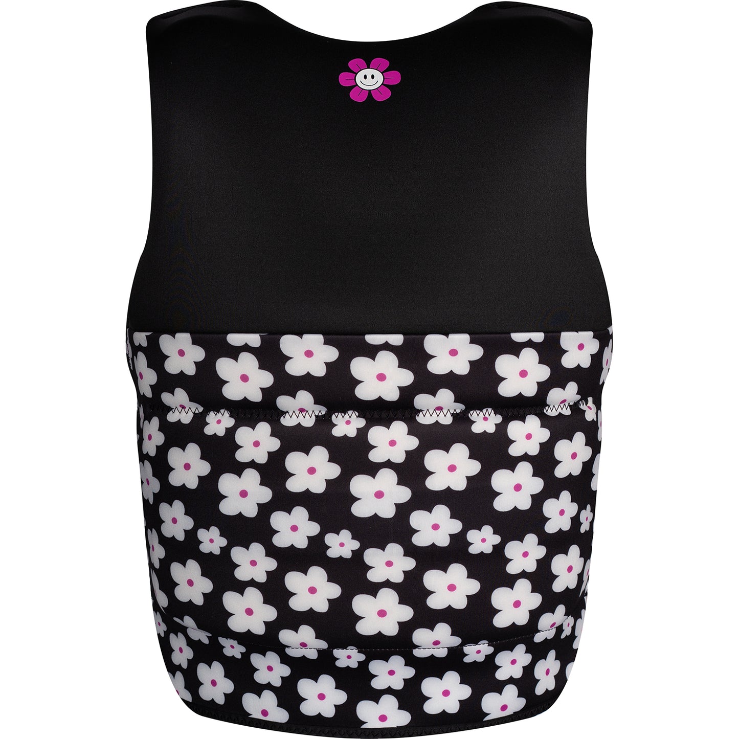 2027 IVY JUNIOR GIRLS VEST BLACK/PINK 8-10