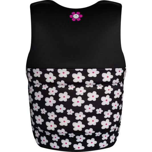 2027 IVY JUNIOR GIRLS VEST BLACK/PINK 8-10