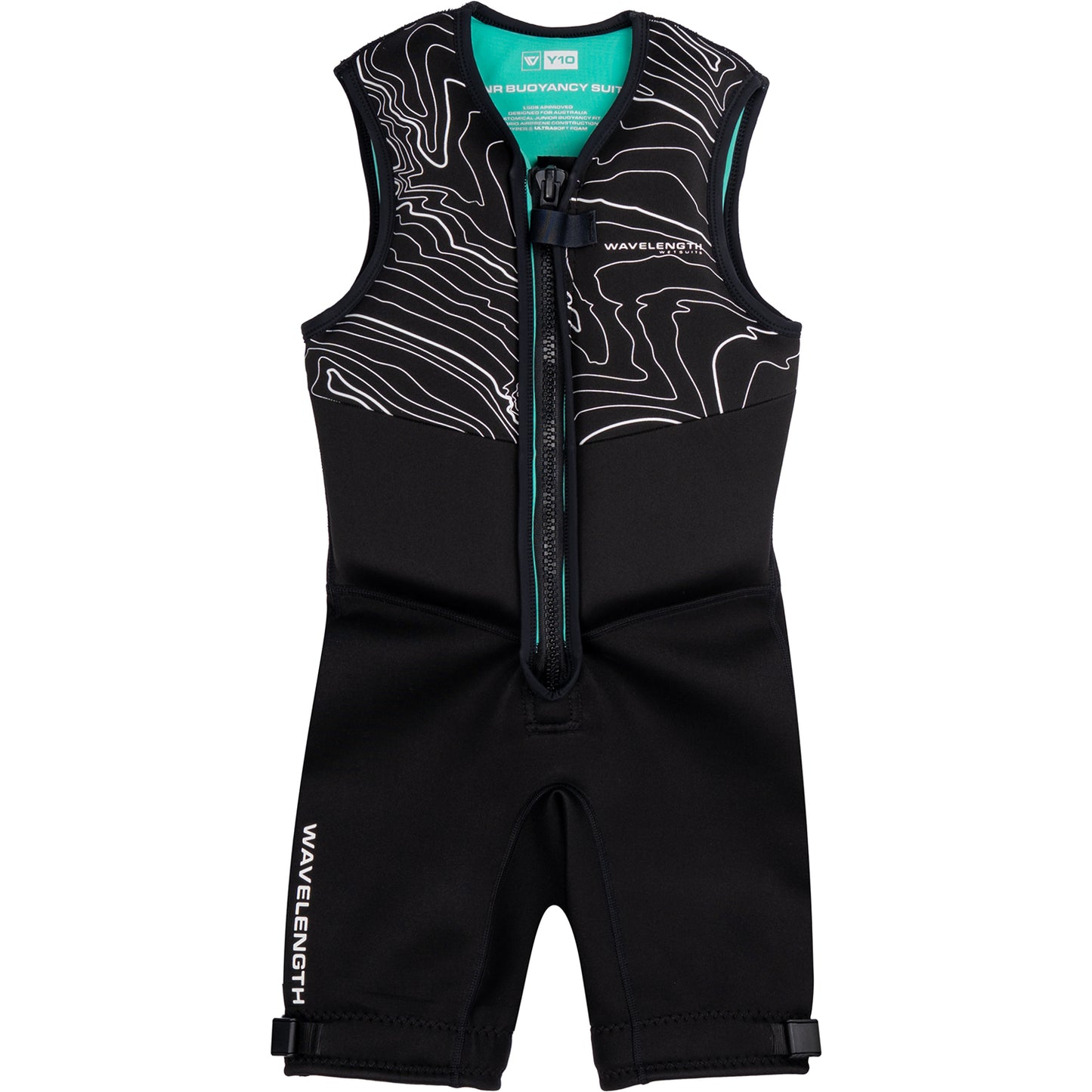 2027 WAVELENGTH JUNIOR BOYS' BUOYANCY SUIT BLACK