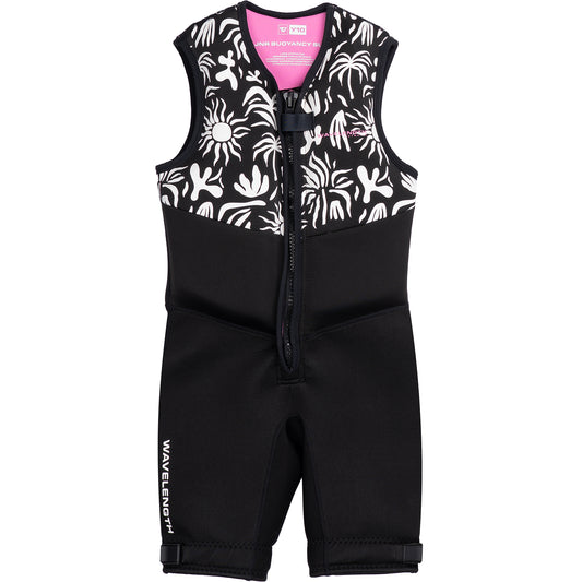 2027 WAVELENGTH JUNIOR GIRLS BUOYANCY SUIT BLACK