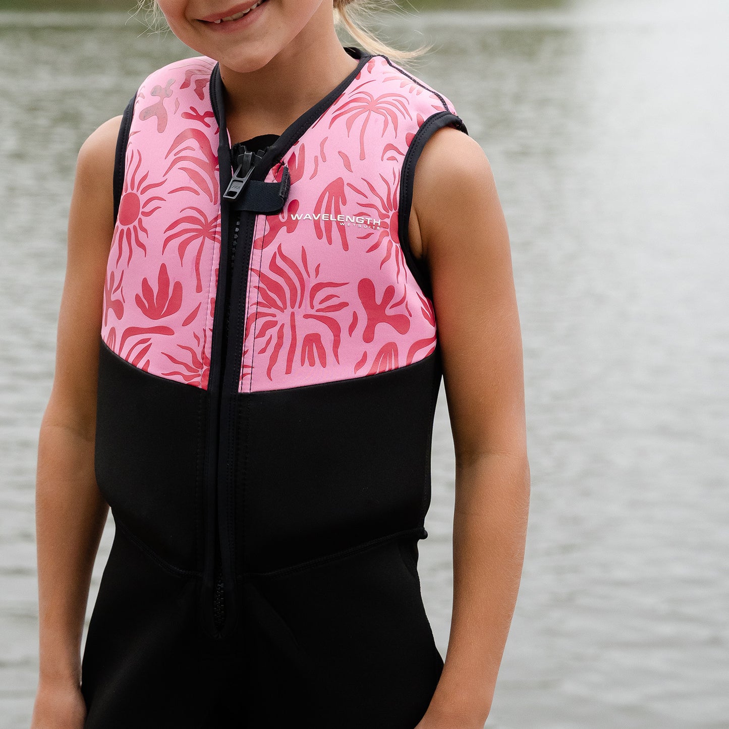 2027 WAVELENGTH JUNIOR GIRLS BUOYANCY SUIT PINK
