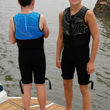 Load image into Gallery viewer, 2027 WAVELENGTH JUNIOR BOYS' BUOYANCY SUIT BLUE
